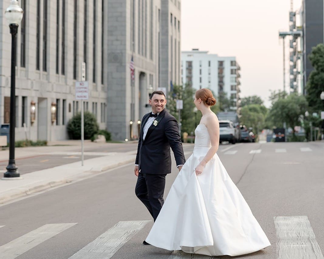 Downtown madison wi wedding photo